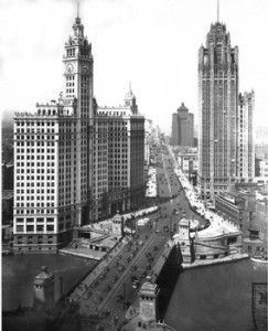 Michigan Avenue late 1920s Chicago Sights, Chicago Loop, Chicago Pictures, Chicago Vintage, Oc Stuff, Michigan Avenue, Chicago History, Chi Town, Chicago River