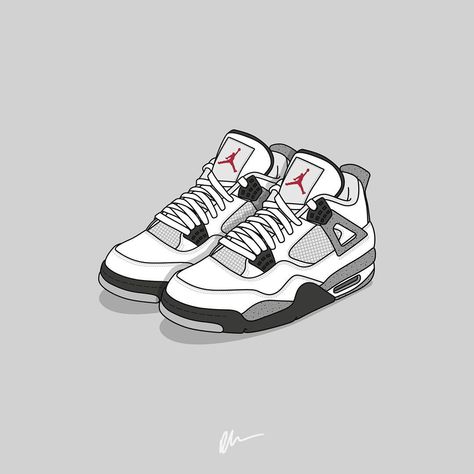 Jordan brand have reviled plans to continue their #Remastered line, 2016 will see the return of the Cement 4s with 'Nike Air' branding on… Cement Painting, Cement 4s, Sneaker Art, Sneaker Head, Cement, Air Jordans, Nike Air, Jordan, Branding