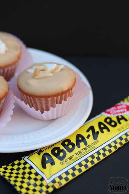 Abba Zabba cupcakes???? Not sure if theres already cake? might be a yummy option? Us Food, Taffy Candy, Peanut Butter Filling, Marshmallow Creme, Cupcake Recipe, Peanut Butter Chips, Yummy Desserts, Creamy Peanut Butter, Cupcake Recipes