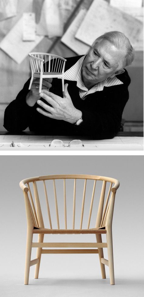 Hans Wegner Chair, Hans Wegner Furniture, Famous Furniture Designers, Chinese Furniture, Scandi Design, Hans Wegner, Hybrid Design, Woodworking Projects Plans, Custom Woodworking