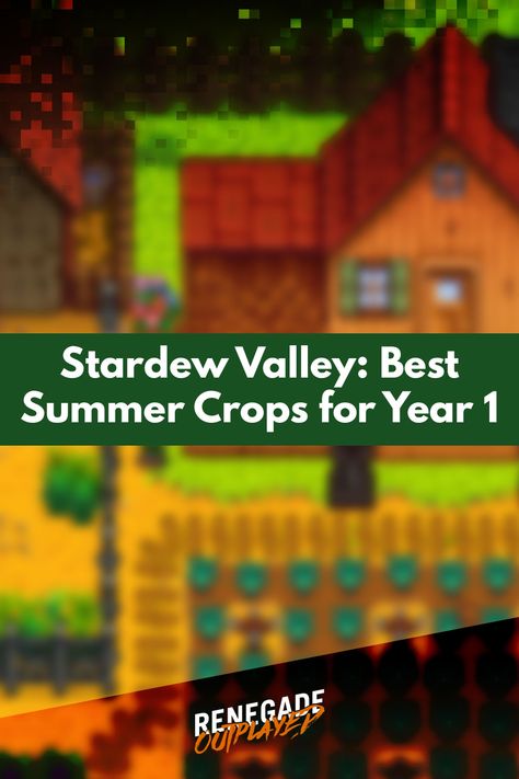 Unsure which crops to grow in your first summer in Stardew Valley? I’ll show you which are the best summer crops for year one here. Stardew Valley Summer Crops, Summer Crops, Simulator Games, Year One, The Best Summer, One Summer, Stardew Valley, Year 1, First Year