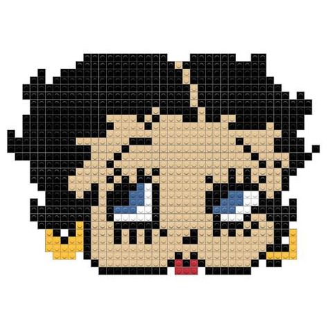 Hama Art, Miyuki Beads Pattern, Pixel Drawing, Betty Boop Art, Crochet Motif Patterns, Pixel Art Grid, Tapestry Crochet Patterns, Beaded Cross Stitch, Pixel Art Pattern