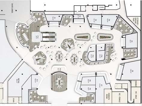 Food Cort Interior, Mall Food Court Plan, Food Court Layout Plan, Food Court Floor Plan, Food Court Design Plan, Food Court Architecture, Food Court Plan, Food Court Interior Design, Restaurant Plan Architecture