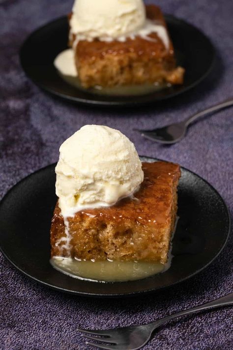 This vegan malva pudding is rich, sticky, caramely and saucy! It's totally divine served warm with vegan whipped cream or ice cream. #vegan #dairyfree | lovingitvegan.com Malva Pudding, Vegan Pudding, African Dessert, Vegan Whipped Cream, Vegan Ice Cream, Best Vegan Recipes, Pudding Cake, Pudding Recipe, Vegan Dessert Recipes