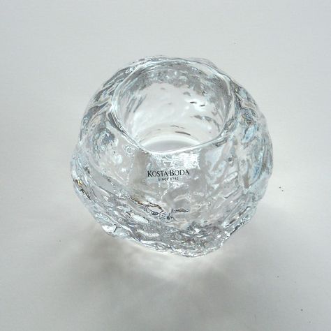 Snowball Candles, Blue Glassware, Votive Candle Holder, Scent Diffuser, Kosta Boda, Vintage Candle Holders, Home Scents, Wax Warmer, Votive Candle