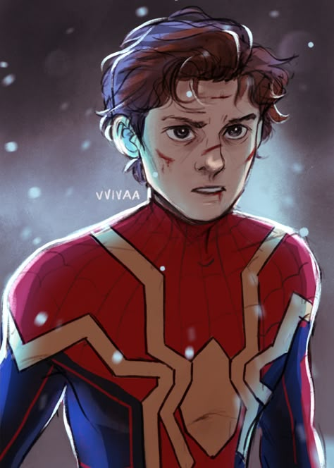 All Spiderman, Spider Men, Holland Art, Spiderman Drawing, I Love You Drawings, Univers Marvel, Marvel Drawings, Marvel Fan Art, Tom Holland Spiderman