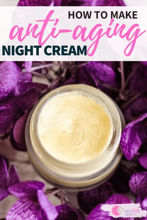 This CBD Anti-aging Night Cream Recipe is such a simple DIY beauty recipe that you can easily make at home. Take charge of your skincare routine. When you're looking for a natural beauty regime that is full of natural ingredients, this homemade night cream is perfect. You can easily make this DIY night cream recipe in a short amount of time. And the CBD addition makes it simple to help you relax and find confidence in your choice. #DIYbeauty #CBD #nightcream #DIYskincare #nightcreamrecipes Diy Retinol Cream, Diy Night Cream Anti Aging, Homemade Night Cream, Diy Night Cream, Diy Face Cream, Night Face Cream, Anti Aging Night Cream, Diy Anti Aging, Hand Mask