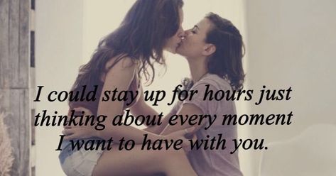 Lesbian / Cute Quotes on Instagram: “#love #lesbian #gay #bi #bisexual #loveislove #🏳️‍🌈 #🌈 #ilikeyou #crushquotes #crush #kissing #cute #quotes #cutequotes” Cute Lesbian Quotes, Sexuality Memes, Crave You Quotes, Bisexual Quote, Quotes For Your Girlfriend, Lesbian Love Quotes, Relatable Relationship, Gay Quotes, Lesbian Humor