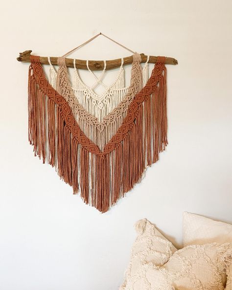 New multicolor wall hanging! I love getting to experiment with new designs 🥰 if interested please message me! This is my first time posting in quite a while! I apologize for the absence, work has been demanding much of my time but it has been wonderful! I am so excited to be posting again and thank you all for staying with me! ❤️ #macrame #handmadewithlove #smallbusiness #womenownedbusiness #art #boho #homedecor #fiberart I Apologize, If I Stay, New Designs, Macrame Wall, Macrame Wall Hanging, So Excited, Fiber Art, First Time, Macrame