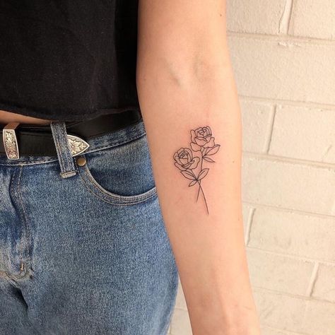 Alison Wonderland, Bouquet Tattoo, Inspiration Tattoos, Dainty Tattoos, Elegant Tattoos, Little Tattoos, Simplistic Tattoos, Tattoo Designs For Women, Line Tattoos