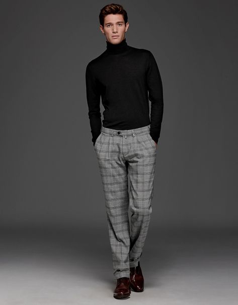 Grey Check Trousers Outfit Men, Mens Plaid Pants Outfit Formal, Men’s Plaid Dress Pants Outfits, Plaid Trousers Outfit Men, Grey Check Trousers Outfit, Gray Pants Outfit Men, Plaid Pants Men Outfit, Steampunk Detective, Checked Trousers Outfit