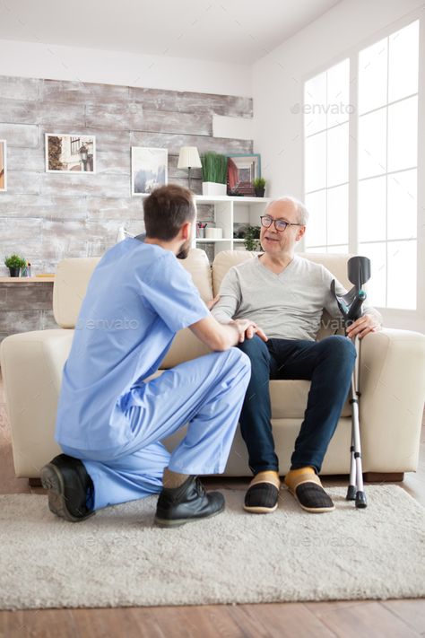 Old man with mental health recognise his doctor in nursing home by DC_Studio. Old man with mental health recognise his doctor in nursing home. Caretaker talking with old man. #AD #recognise, #doctor, #health, #man Man Arm, Bakery Menu, Human Figure Drawing, Nursing Home, Home Sport, Medical Prescription, Human Figure, Old Man, Old Men