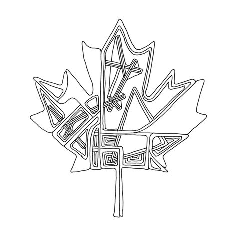 Download Colouring Page Image File Abstract Line Drawing / Page 5823 / The 10,000 Page Colouring Book / Canadian Maple Leaf / Celeb... Simple Maple Leaf Drawing, Maple Leaf Tattoo Canadian, Small Maple Leaf Tattoo Canada, Maple Leaf Line Drawing, Maple Leaf Coloring Page, Abstract Line Drawing, Leaf Coloring Page, Canadian Maple Leaf, Adobe Tutorials