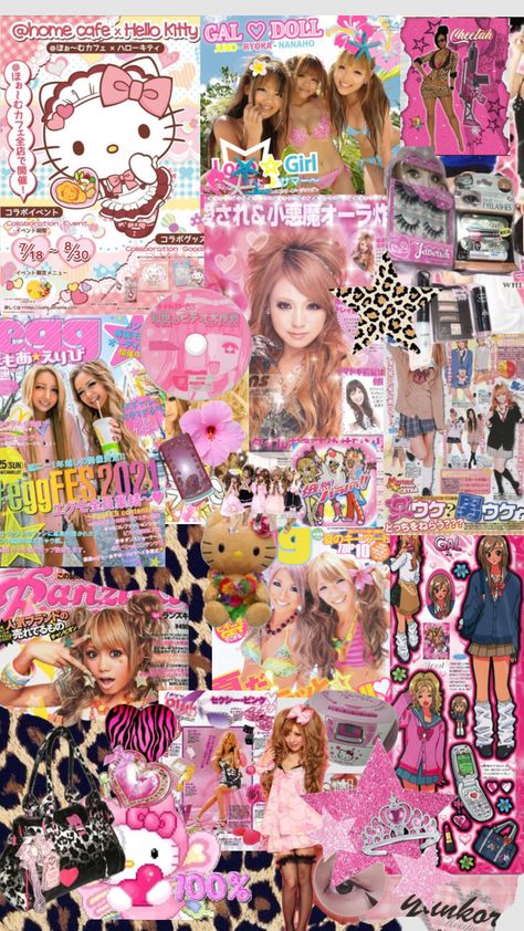 #gyaru #gyarugirls #gyarugal #gyaruaesthetic #gyaru #japanese #hellokitty #gal Aesthetic Gyaru Wallpaper, Gyaru Hello Kitty Wallpaper, Gyaru Anime Wallpaper, Garyu Aesthetic, Gyaru Collage, Gyaru Pc Wallpaper, Gyaru Aesthetic Wallpaper, Gyaru Pictures, Hime Gyaru Wallpaper