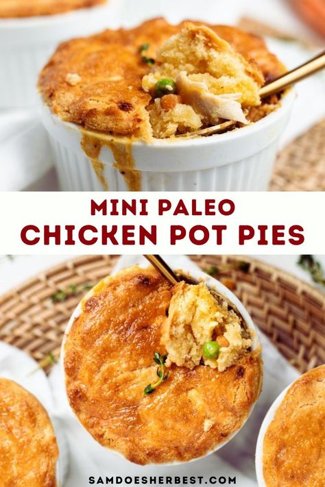 Paleo Pot Pie, Dairy Free Chicken Pot Pie, Paleo Chicken Pot Pie, Chicken Pot Pies, Aip Paleo Recipes, Pot Pies Recipes, Pot Pies, Fall Dinner Recipes, Gluten Free Recipes For Dinner