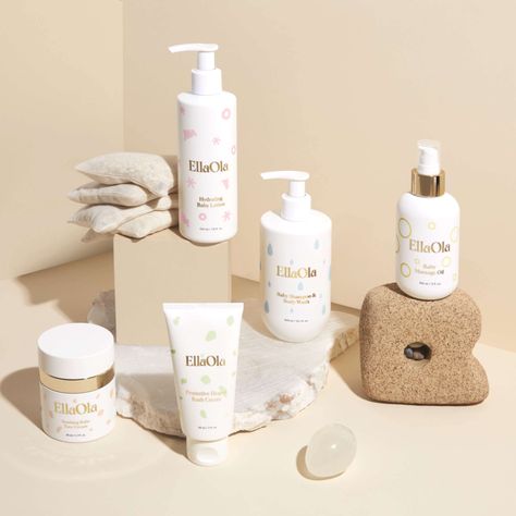 The Baby’s All-Around Bundle Baby Products Aesthetic, Baby Product Photography, Packaging Photoshoot, Shower Layout, Baby Products Packaging, Diaper Rash Cream, Rash Cream, Soothing Baby, Baby Soap