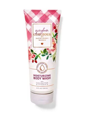 Gingham Gorgeous Moisturizing Body Wash | Bath & Body Works Gingham Gorgeous, Hair Gummies, Pink Strawberries, Peach Nectar, Bath N Body Works, Bath And Body Work, Hygiene Care, Moisturizing Body Wash, Fragrance Notes