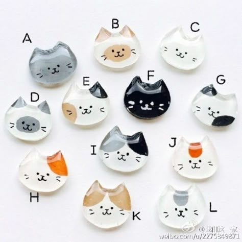 Cat Magnets, Clay Pins, Shrink Paper, Clay Magnets, Shrink Art, Sculptures Céramiques, Tanah Liat, Hand Crafts For Kids, Clay Baby