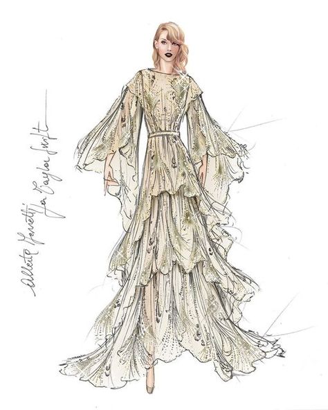 White Folklore Dress, Folklore Dress, Taylor Swift Drawing, Taylor Swift Dress, Black Catsuit, Green Ankle Boots, Embroidered Bodysuit, Florence Welch, Fashion Design Collection