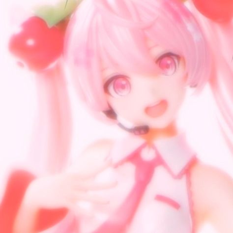 Strawberry Miku, Sakura Miku, Soft Pink Theme, Sakura Tree, Picture Icon, Cute Games, Pink Vibes, Cute Anime Pics, Anime Figures