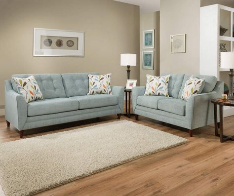 Avalon Teal Living Room Collection | Big Lots Teal Sofa Living Room, Green Sofa Living, Living Room Turquoise, Teal Living Rooms, Teal Sofa, Outdoor Living Rooms, Couch And Loveseat, Home Decor Ideas Living Room, Sofa Colors