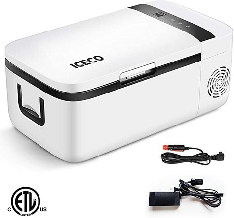 Amazon.com: ICECO T12 Portable Refrigerator, Touch Control, Car Freezer (14 Quart), Touch Screen, DC 12/24 V, AC 110-240V, 0℉ to 50℉, Home & Car Use: Automotive Best Counter Depth Refrigerator, Mini Fridge With Freezer, Small Cooler, Fridge Cooler, Portable Refrigerator, Portable Fridge, Microcar, Compact Refrigerator, Dog Pet Beds