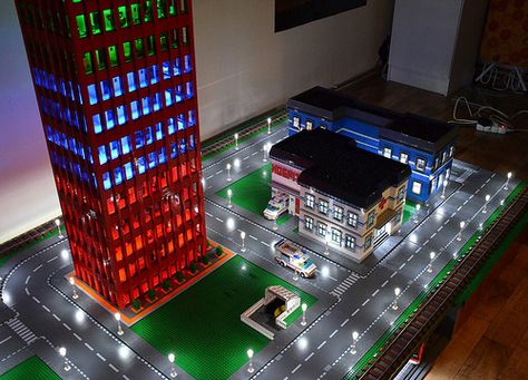 City Point 30 | Lukáš Šógor | Flickr Smart City Model For School, City Model For School Project, City Miniature, Science Exhibition Projects, Lego Lighting, School Science Projects, Science Models, Mini City, English Projects