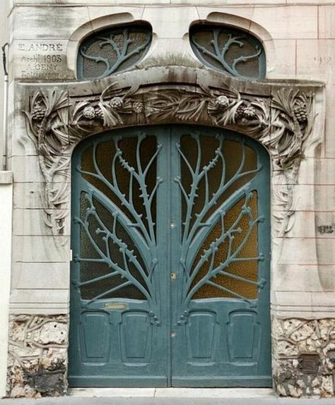 A selection of unusual doors of the world (7 photos) Art Nouveau Arquitectura, Architecture Art Nouveau, Nancy France, Porte Cochere, When One Door Closes, Art Nouveau Architecture, Cool Doors, Cottage In The Woods, Old Doors