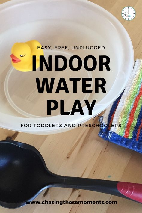 Water Play Indoors, Water Play For One Year Old, Indoor Water Play For Toddlers, Water Activity For Toddlers, Waterplay Toddler, Independent Play For Toddlers, Water Play Activities For Preschoolers, Waterplay Ideas, Indoor Play For Toddlers