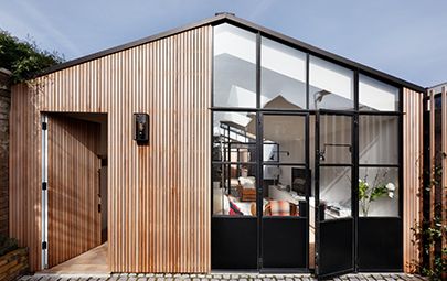 Crittall Screens Minimalist Garage, Crittall Windows, Transformation Images, Crittal Windows, Zinc Roof, Converted Garage, Cedar Cladding, Garage Exterior, R Design