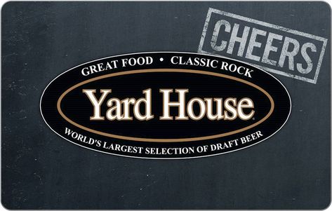 Rock Yard, Restaurant Gift Cards, Yard House, True Food, Restaurant Names, Kids Menu, Card Model, Gift Card Balance, House Gifts