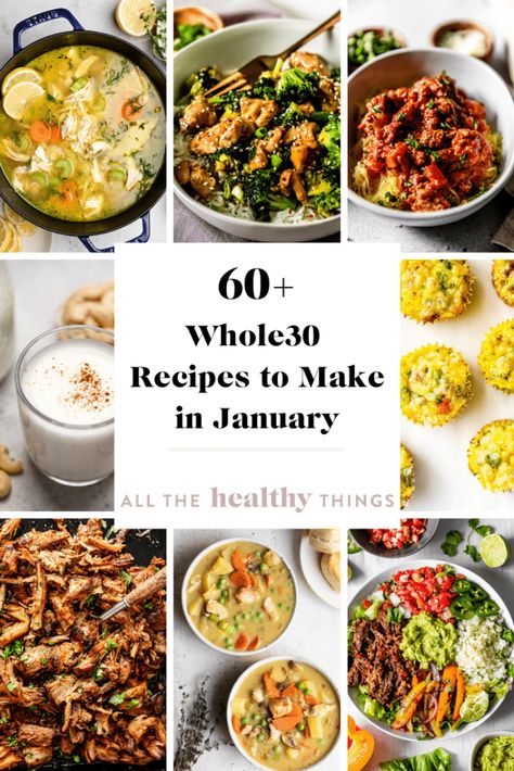 The Best Whole30 Recipes to Make in January - All the Healthy Things All The Healthy Things, January Recipes, Healthy Chicken Tacos, Salmon With Avocado Salsa, Easy Whole 30 Recipes, Sweet Potato Chili, Winter Dinner Recipes, Whole30 Recipes, Recipes To Make