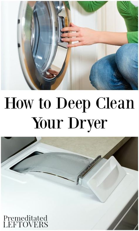 Dryer Cleaning, Deep Cleaning House, Clean Washer, Clean Your Washing Machine, Deep Cleaning Tips, Homemade Cleaning Products, Household Cleaning Tips, Cleaning Appliances, Laundry Hacks