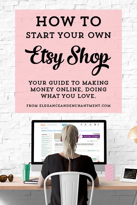 How to Start your own Etsy Shop. 10 Steps to turning your hobby into a business. Making Money On Etsy, Seo Blog, Blog Planning, Street Workout, Marketing Website, Marketing Online, Etsy Business, Small Business Ideas, Money Matters