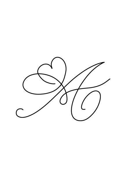 A Cursive Tattoo, M Caligraphy Alphabet, Tattoo Of Letter A, Y In Cursive, Cursive Initial Tattoo, A Stylish Letter, Delicate Feminine Tattoos, Easy Graffiti Drawings, Chicano Lettering