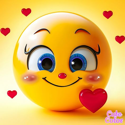 Calin Gif, Emoticon Love, Emoticon Faces, Emoji Characters, Images Emoji, Happy Smiley Face, Funny Emoji Faces, Emoji Love, Android Wallpaper Art