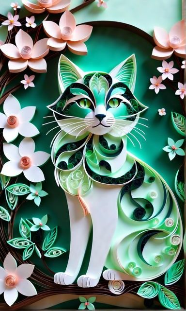 Quilling Quilling Animals Easy, Quilling Painting, Quilling Images, Quilling Inspiration, Stain Glass Window Art, Quilling Pattern, Quilling Animals, Arte Quilling, Paper Quilling Patterns