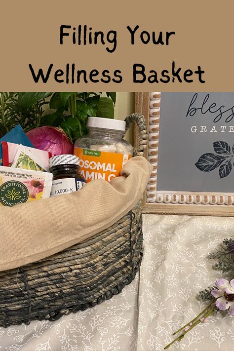 As you begin your personal wellness journey, it can be overwhelming deciding where to start. Here are wellness basket ideas to fill your OWN personal wellness basket, a collection of simple wellness tools to grow your holistic health goals. Hydration Gift Basket, Healthy Basket Gift Ideas, Health And Wellness Gift Basket Ideas, Yoga Basket Ideas, Wellness Basket Ideas, Wellness Gift Basket Ideas, Wellness Basket, Fitness Gift Basket, Healing Habits