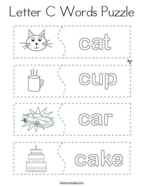 Letter C Preschool Activities, Letter C Preschool, C Words, Abc Activity, Body Parts Preschool, Teach English To Kids, Easter Templates, Abc Activities, Learning English For Kids