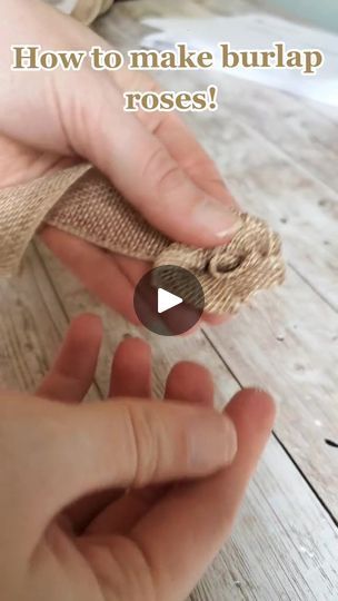 66K views · 1.3K reactions | How to make burlap roses ❤️🌹 | By Love Crafted Decor | Facebook How To Make Burlap Roses, How To Make Burlap Flowers, Burlap Flowers Diy Easy, Burlap Crafts Rustic, Burlap Roses Diy, Burlap Roses Tutorial, Burlap Ribbon Crafts, Burlap Flower Tutorial, Burlap Boutonniere