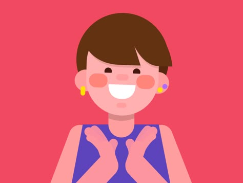 Woman Clapping by Moncho Massé #Design Popular #Dribbble #shots Shared by Career Path Design 2d Character Animation, Vector Animation, Family Doctor, Frame By Frame Animation, Path Design, Flat Design Illustration, Animation Inspiration, Motion Graphics Inspiration, Motion Design Video