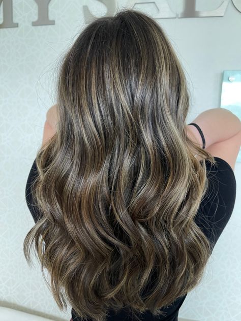 Ash Blonde Balayage Brunette, Ashy Blonde Hair Balayage, Highlight Ideas, Baby Lights, Brunette Hair With Highlights, Hair Dyes, Dark Hair With Highlights, Hair 2024, Brown Hair Balayage