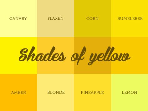 It seems that nature uses yellows whenever it needs to highlight. A feature of the colour family often used by graphic designers. Yellow is a bright colour, and in visual Yellow Meaning, Shades Of Yellow Color, Yellow Design, Color Images, Rustic Colors, Yellow Tones, Science Fiction Tv, Popular Color, Show And Tell