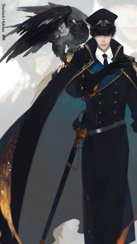 Man In Uniform, Anime Male, Anime Military, Sherlock John, Wow Art, Sherlock Bbc, Character Design Male, 영감을 주는 캐릭터, Military Uniform