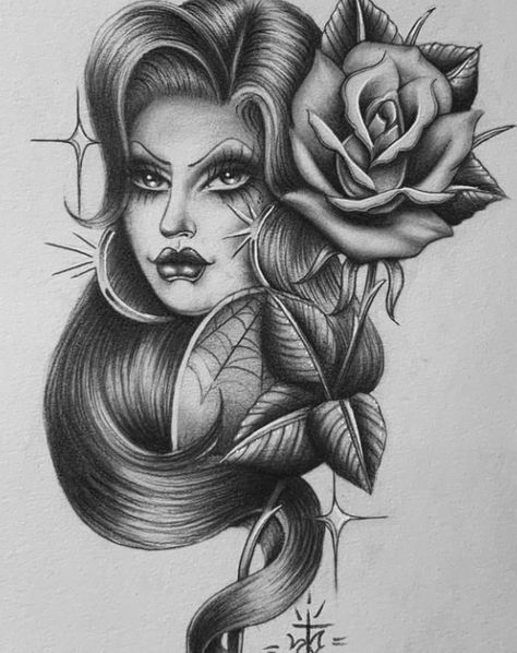 Old School Chicana Background, Chicana Art, Lowrider Tattoo Cars, Drawing Lowrider, Lowrider Oldies Drawing, Virgencita Drawing Chicana, Chola Image, Lowrider Tattoo, Biomech Tattoo