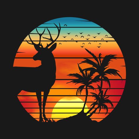 Men's Tshirt Design, 2000 Wallpaper, July Art, Afrique Art, Logo Art, Vintage Deer, Retro Sunset, Diy Tumblers, Anime Artwork Wallpaper