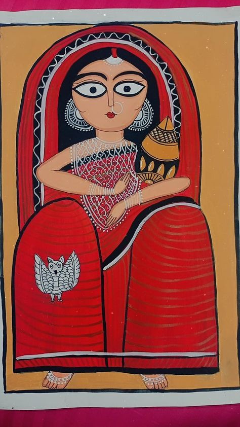 Art Kulo Painting, Patta Painting, Kulo Art, Relife Art, Kalighat Paintings, Bangla Art, Pattachitra Paintings, Bengal Art, Jamini Roy