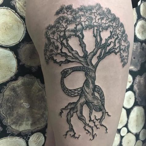 260+ Powerful Yggdrasil Tattoos Ideas (2023) - TattoosBoyGirl Ancient Viking Symbols, Yggdrasil Tattoo, Viking Warrior Tattoos, Viking Tattoo Symbol, Tree Tattoos, Men's Fashion Tips, Celtic Tattoo, Norse Tattoo, Tree Of Life Tattoo