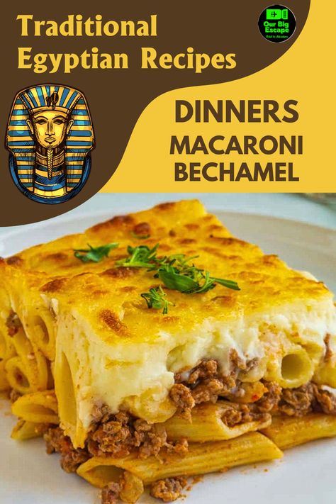 Macaroni Bechamel - Try These Easy Family Egyptian Dinner Recipes. Quick and Easy Egyptian Side Dishes. Try These Authentic Recipes From Egypt. African Holiday Recipes. Our Favorite Egyptian Side Dish Ideas. The Most Popular Egyptian Side Dish Recipes. Egyptian Macaroni Bechamel, Macaroni Bechamel Egyptian, Egyptian Appetizers, Egyptian Fish Recipe, Egyptian Chicken Recipe, Egyptian Recipes Authentic, Egyptian Meals, Egyptian Dinner, Macaroni Bechamel