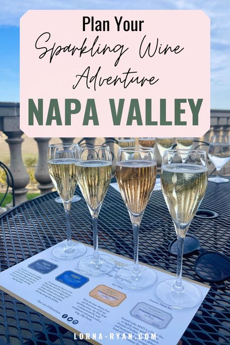 Planning a trip to Napa Valley? If you're looking for the best sparkling wines and the most memorable winery experiences in the area, look no further! We've rounded up the top wineries to visit in Napa Valley, complete with winery information, and stunning photos. From historic family-run vineyards to modern and innovative wineries, there's something for everyone. So sit back, relax, and get ready to explore the best of Napa Valley's wine country. Best Sparkling Wine, Napa Trip, Napa Valley Trip, Napa Wineries, California Winery, Napa Valley Wineries, Champagne Region, Napa Valley Wine, Sweet Wine